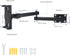 Foldable Tablet Wall Mount Holder, Multiple Angles Adjustment, Extendable Articulating Aluminum Alloy Mount for Tablets
