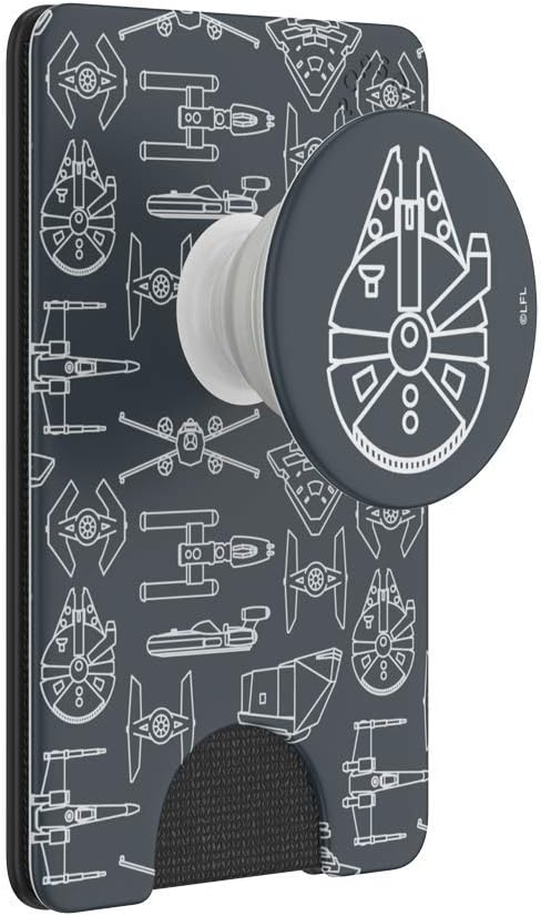 PopSockets Phone Wallet with Expanding Grip, Wireless Charging Compatible Phone Card Holder
