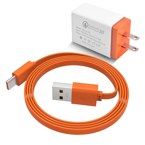 USB C Charging Cable Power Supply Charger Cord Compatible with JBL Charge 4/5, Flip 5/6, Pulse 4, Clip 4