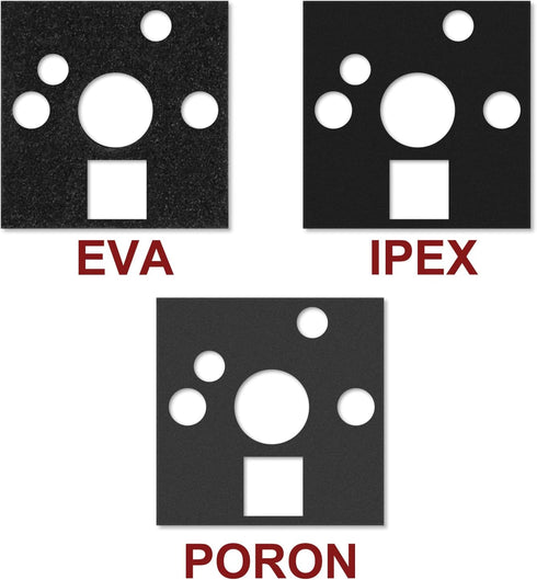 YIMAGUJRX RUNJRX EVA Keyboard Switch Pads, 0.5mm Keyboard PCB Foam for 61/64/87/100/104/108 Hot Swap Keyboards 120Pcs
