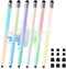 YUDIANMIE 6Pcs Stylus, Stylus Pen for Touchscreen, 2-in-1 Stylus Pen for iPad, High
