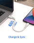 5-Pack 0.5ft iPhone Charge Cable, 6 inch USB to Lightning Cord for Fast Charging, Compatible with iPhone 12, 11 Pro