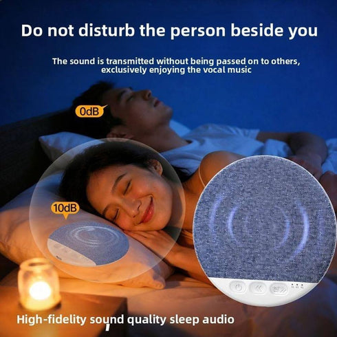 Generic Pillow Speaker for Sleeping,Mini Portable Under Pillow Speaker with White Noise Timer Wireless Sleeps Aid