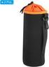 PATIKIL 2 Pcs Camera Lens Bag, 3.9" ID x 9.8" H Drawstring Pouch with Thick Neoprene