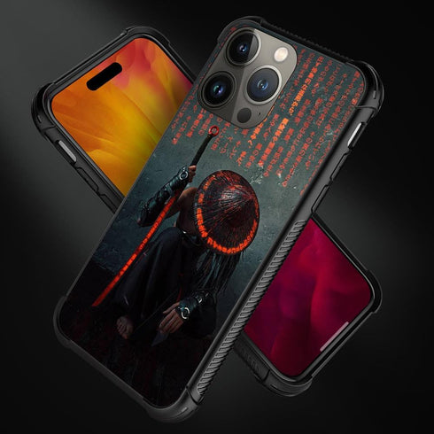 Samurai Pattern iPhone 13 Pro Case for Boys & Men, 6.1-inch, Anti-Scratch Shockproof Cover, Compatible with iPhone 13