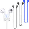 ABCOOL 4PCS Magnetic Anti-Lost Strap for AirPods 1 2 Pro - Colorful Soft Sport String Tether Lanyard, Silicone Wire