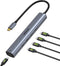 MOKiN USB C Hub 10Gbps, USB C Splitter with 4K@60Hz Video Output,100W PD