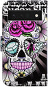 Purple Flower Sugar Skull Leather Flip Phone Case Wallet Cover with Card Slot Holder Kickstand for Google Pixel 6 Pro