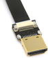 cablecc 90 Degree Down Angled FPV Mini HDMI Male to HDMI Male FPC Flat Cable, 50cm