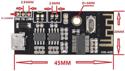 HiLetgo 3pcs M38 Wireless Bluetooth MP3 Audio Receiver Board, BLT 4.2 Lossless Decoder, Wireless Stereo Sound Module