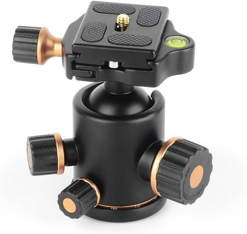 Pergear TH3 Pro DSLR Camera Tripod Ball Head, 8KG Capacity, 360° Swivel, Metal Build, Fine Tuning Damping