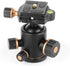 Pergear TH3 Pro DSLR Camera Tripod Ball Head, 8KG Capacity, 360° Swivel, Metal Build, Fine Tuning Damping