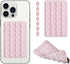 Silicone Double-Sided Suction Phone Case Detachable Mount - Hands-Free, Easy to Clean, Baby Pink