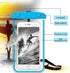 Luminescent Waterproof Phone Case, 7.1" Ultra-Durable Deep Dive Protection, Fits All Smartphones, Fuchsia