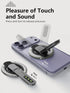 Jishane 17/16/15/14/13/12 Magnetic Phone Grip with Silicone Finger Ring, Phone Ring Holder Stand, Magnetic Grip