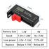 3PCS Digital LCD Battery Tester Checker for AA AAA 1.5V 3.7V 1.2~4.8V 9V Batteries, Household Battery Life Level Testers