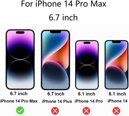 2 Pack Anti-Spy Tempered Glass Screen Protector for iPhone 14 Pro Max - 6.7" Anti-Blue Privacy Film, Gradient Colorful