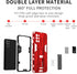 Asuwish Phone Case for OnePlus 8T & 9R 5G, Red, with Tempered Glass Screen Protector & Slim Stand