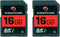 STEALTH CAM SD Card, High-Speed Data Transferring Storage for Game Trail Hunting, 16GB SD Card (2 Pack)