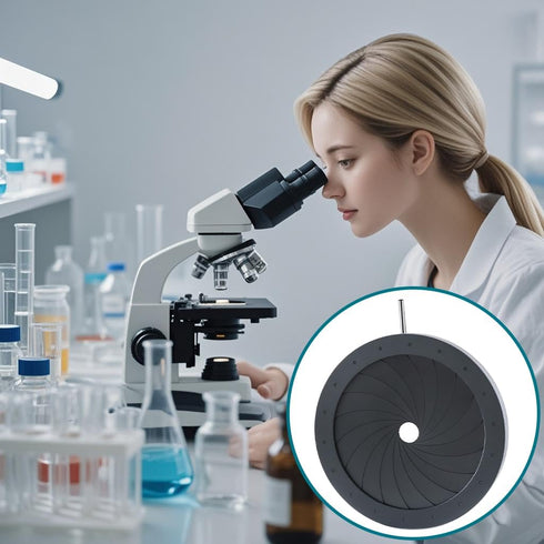 8mm-68mm Lens(SK68) Adjustable Iris Aperture Diameter Iris Diaphragm Optical Diaphragm for Microscope Iris Adjustable