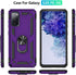 Samsung Galaxy S20 FE Case with Screen Protector - Military Grade 16ft Drop Tested Cover, Magnetic Kickstand, Purple