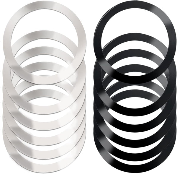 12 Pack Universal Metal Rings for MagSafe Charger, Ultra Thin Sticker Compatible with iPhone 15/14/13/12 Pro Mini Max