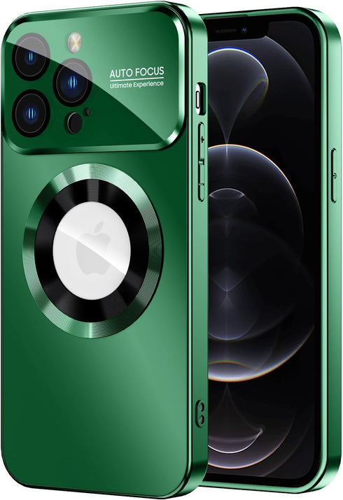 Magnetic Case for iPhone 12 Pro Max, Compatible with MagSafe, Built-in Camera Lens Protector, Military Grade Drop