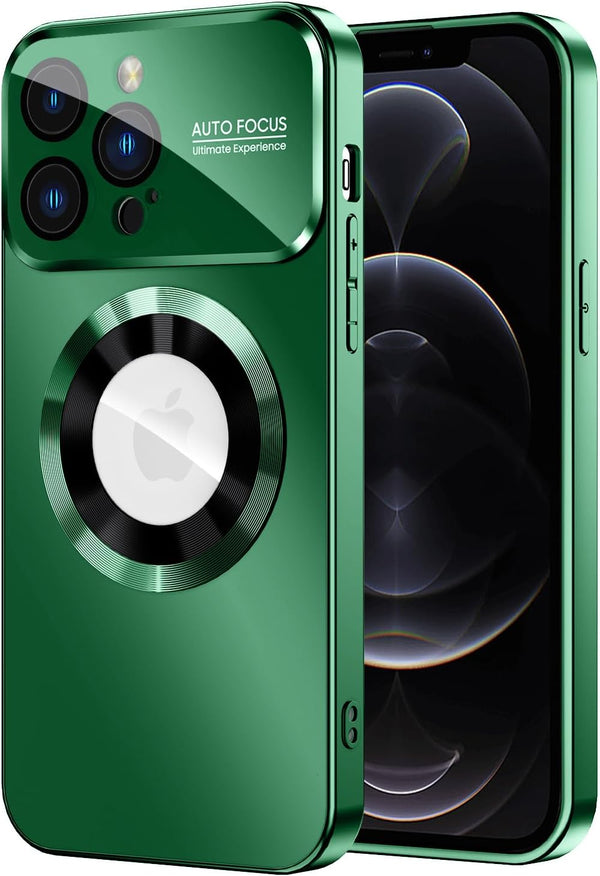 Magnetic Case for iPhone 12 Pro Max, Compatible with MagSafe, Built-in Camera Lens Protector, Military Grade Drop