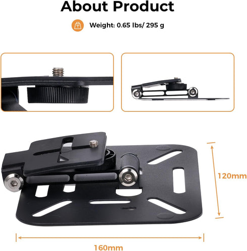 KOGATA Setup 180-Degree 295g Project Mount, Mini Projector Stand, Ultra-Compact Folding Stand Easy with Rotation,Mini
