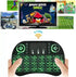 Dreamlink 3 Colour Backlit Mini Wireless Keyboard and Mouse, 2.4GHz Wireless Touchpad Rechargeable Combos for PC, Pad,