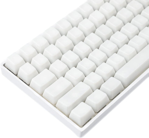 YMDK 120 Keys ABS ANSI ISO 1.5mm Blank Milk Fog OEM Profile Shine Through Keycap for MX Mechanical Keyboard RGB GK61 96