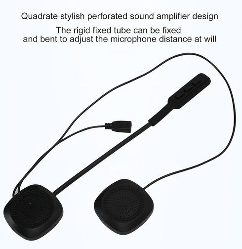 Headset for Motorcycle Helmet, Communication Headphone with Earpiece, Manual/Automatic Answering