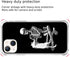 Black Skull White Cat Phone Case for iPhone 14, Unique Trendy TPU Bumper Cover for Girls Boys Women Men