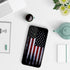 Tnarru Samsung Galaxy A23 Case, Black American Flag Pattern, Hard PC Back & Soft TPU Sides, Shockproof Protection