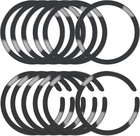 12 Pcs Universal Metal Ring Sticker Compatible with MagSafe Magnetic Wireless Charging for iPhone 15 14 13 12 Pro Max,