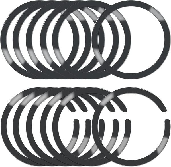 12 Pcs Universal Metal Ring Sticker Compatible with MagSafe Magnetic Wireless Charging for iPhone 15 14 13 12 Pro Max,