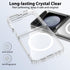 Clear Magnetic Case for Samsung Galaxy Z Flip 6, Slim Shockproof Anti-Yellow Transparent Phone Cover for Men and Women