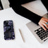 Generic 15 Case for iPhone - Slim Fit Anti-Scratch Phone Case for Girl Women - Purple Gothic Raven Bird Bookshelf