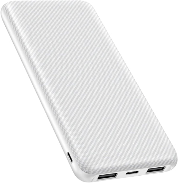 POTENIGO Power Bank 10000mAh Portable Charger, Slimmer Battery Pack 5V/3A with USB C