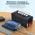 10-Port Charging Station, 10-in-1 Multi Port USB Charger for iPhone 13/14/15, 60W Power Delivery Accessory