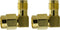 Right Angle Coax Connector, Male to Female Adapter for 90 Degree Coaxial Connection, 2 Pack