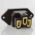 Monosaudio Gold Plated AC Power Socket, 250V 10A IEC 320 C14 Panel Mount Plug Adapter, Black
