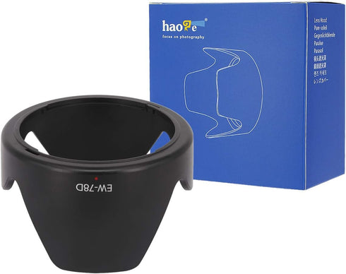 Haoge Bayonet Lens Hood for Canon EF-S 18-200mm f3.5-5.6 IS, Canon EF 28-200mm f3.5-5.6 and Canon EF 28-200mm f/3.5-5.6 USM Lens replaces Canon EW-78D
