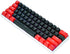 Fogruaden PBT Keycaps, Red and Black Keycaps 60 Percent, OEM Profile Custom Set for Cherry MX Switch Keyboard