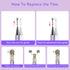 Stylus Pen for Touchscreen, 2in1 High Precision Sensitivity Stylus, Compatible with All Touch Screens (Silver/Blue/Gold)