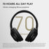 DOQAUS Bluetooth Headphones Over Ear Wireless Headphones, 70H Playtime and 3EQ Modes Wireless Headphones with Mic, HiFi Stereo Sound, Deep Bass, Memory Foam Ear Cups, for Phone PC Travel Home Office