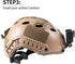 Aluminum NVG Helmet Mount for GoPro Hero 12 Black, Hero 11/10/9/8/7 and Most Action Cameras