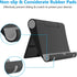 VOVIGGOL 16 15 14 13 12 11 Cell Phone Stand for Desk, Foldable Cell Phone Holder Mobile Stand Phone Dock, Adjustable