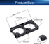 Heyiarbeit 40pcs 2 x Cell 26650 Battery Holder Bracket, Shockproof Plastic Brackets for 26650 Lithium Batteries
