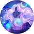 Pastel Goth Witchy Crystal Ball Moon Celestial Stars Bruja PopSockets PopGrip: Swappable Grip for Phones